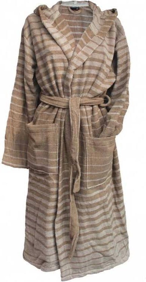 Essenza Badjas Pure Stripe - Maat M - Clay
