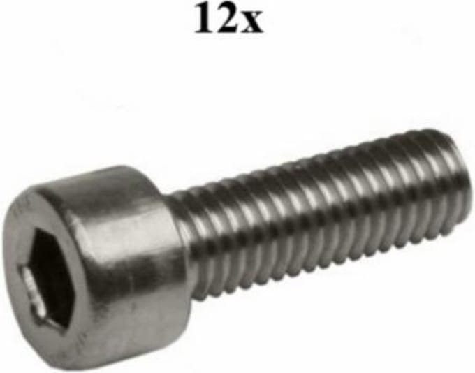 Bofix Inbusbout M8 X 30mm Rvs 12 Stuks