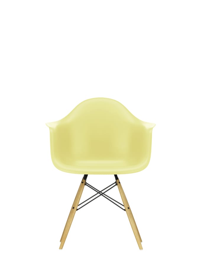 Vitra DAW Eames Plastic Armchair - citron RE - gelige esdoorn