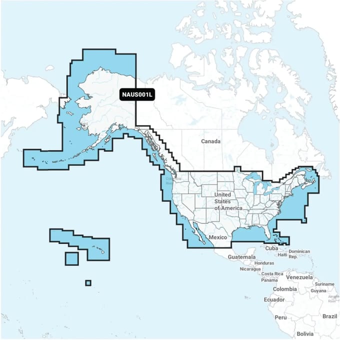 Navigatiekaart+ groot sd - vs &amp; canada Navionics