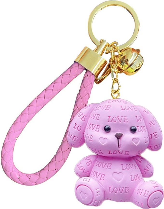 Sleutelhanger Konijn - Love - Roze