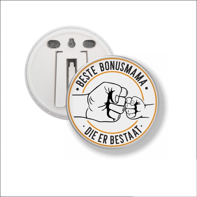 Button Met Clip 58 MM - Beste Bonusmama