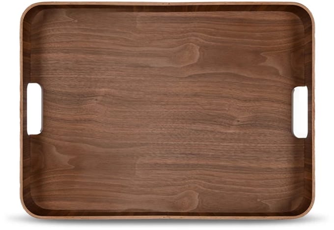 Sagaform Hanna rechthoekige plateau 55x40cm H6cm donkerbruin