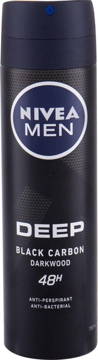 Nivea Men - Deodorant - Spray - Deep - Black Carbon - 150ml