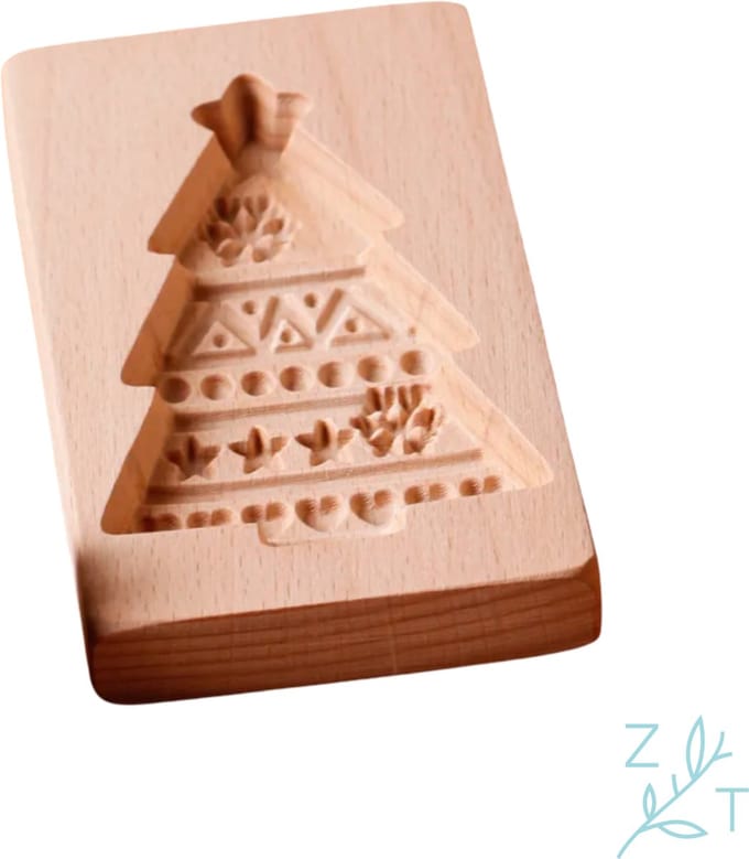 ZijTak - Speculoos - Speculaas - Speculaasplank - Speculoosplank - Kerst - Kerstboom - Christmas tree- Hout