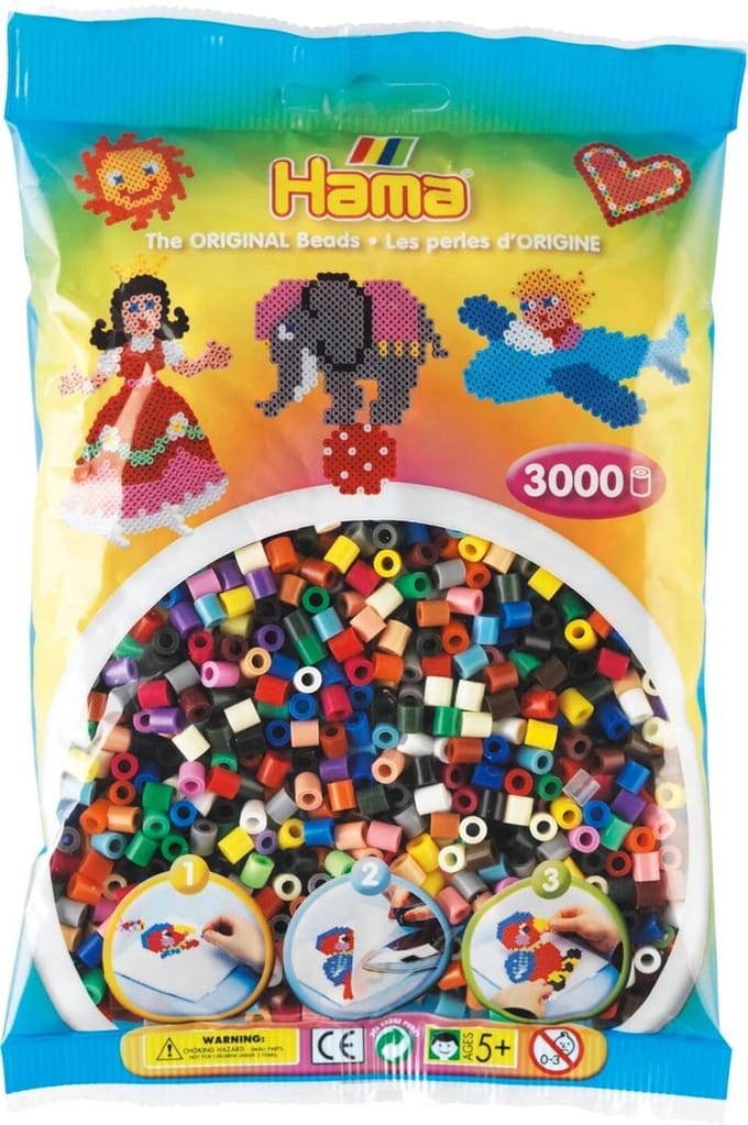 Hama Strijkkralen 3000 Stuks Diverse Kleuren