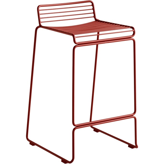 HAY Hee Bar Stool - roestbruin - Zithoogte 65 cm