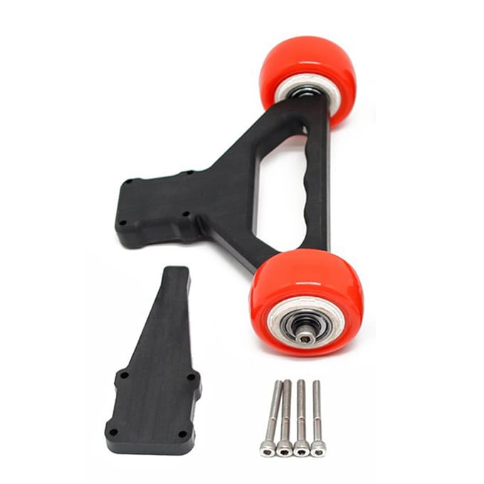 Nylon dubbel wiel Wheelie Raise Head Bar vervanging voor 1/5 ARRMA 8s KRATON / OUTCAST afstandsbediening zwart