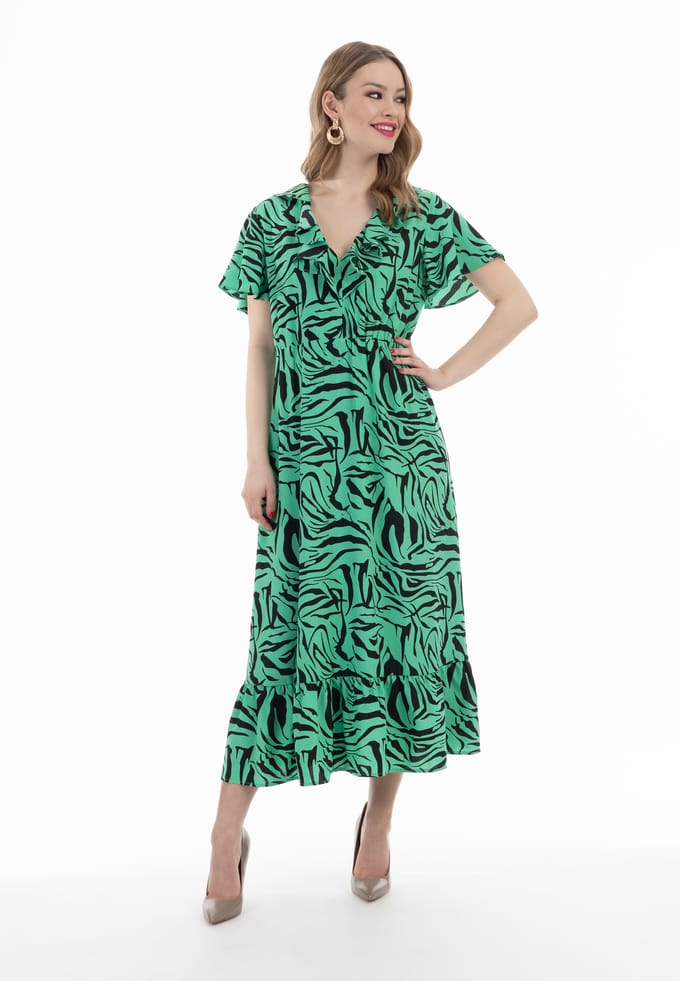 faina jurk - zebraprint caneva