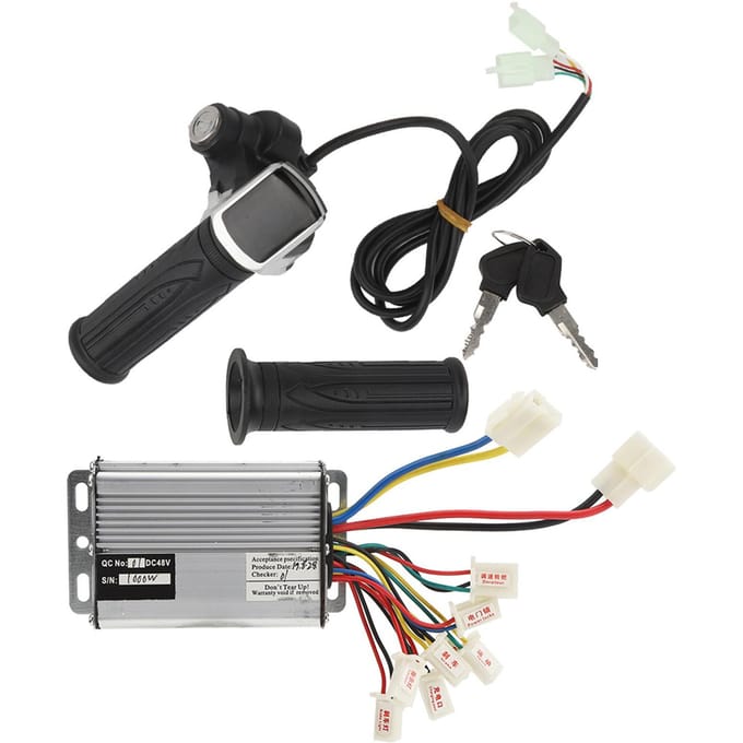 48V 1000W Controller Set met Slot Accessoire voor E?Fiets Elektrische Scooter Elektrische Driewieler black