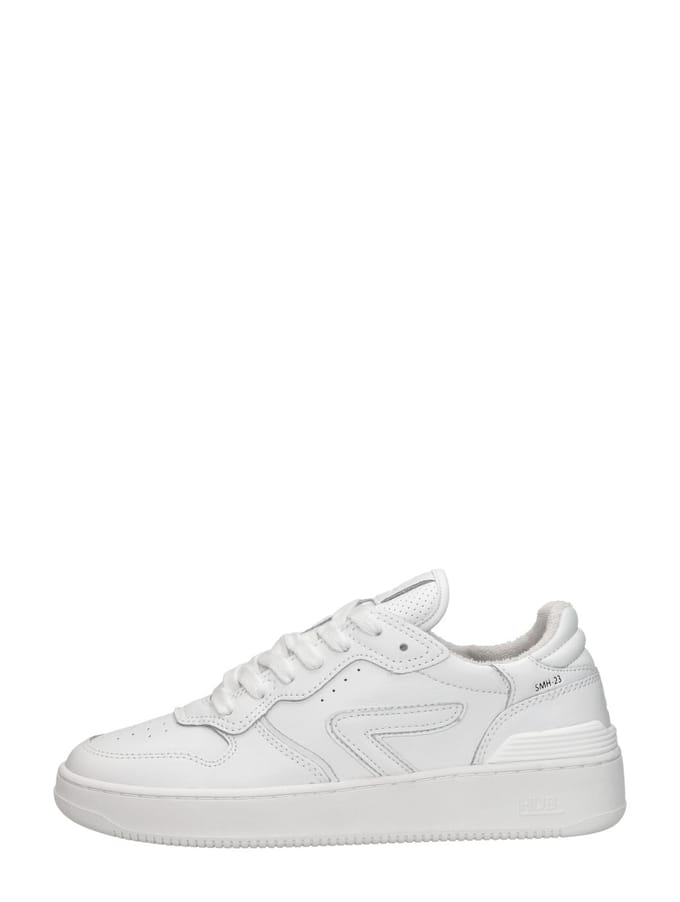 HUB Smash Sneakers Dames - Leren Sneaker - Wit - Maat 43