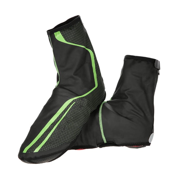 Fiets Overschoenen Waterdicht Thermisch MTB Mountainbike Overschoenen Beschermer met Fleece Voering groen