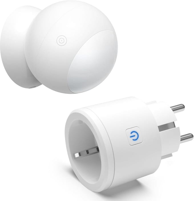 Draadloze Bewegingsmelder voor Stopcontact - PIR Sensor voor verlichting en ventilator