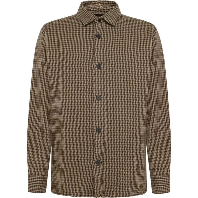 Overhemd KnowledgeCotton Apparel Houndtooth Loose