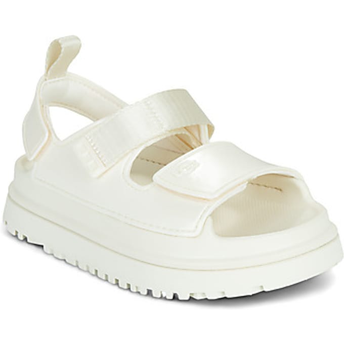 UGG® GoldenGlow Glossy Sparkles-sandaal in White, Maat 32.5