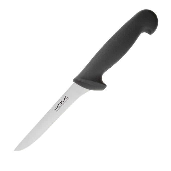 Hygiplas uitbeenmes 12.5cm zwart