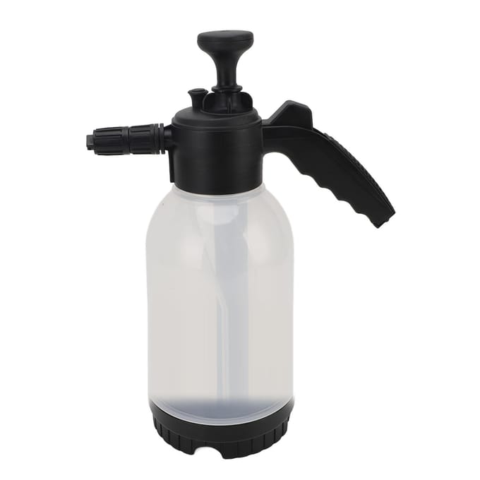 Handpomp Schuimspuit 2000ml Handmatig Drukbare Zeepspuit Autowas Schuimer voor Auto Tuin Reiniging white