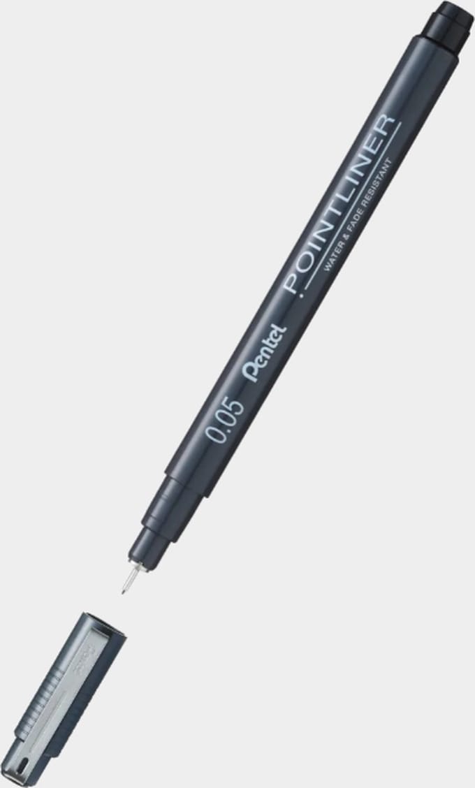 Pentel S20P-2A, Stick balpen, Zwart, 1 stuk(s), Fijn