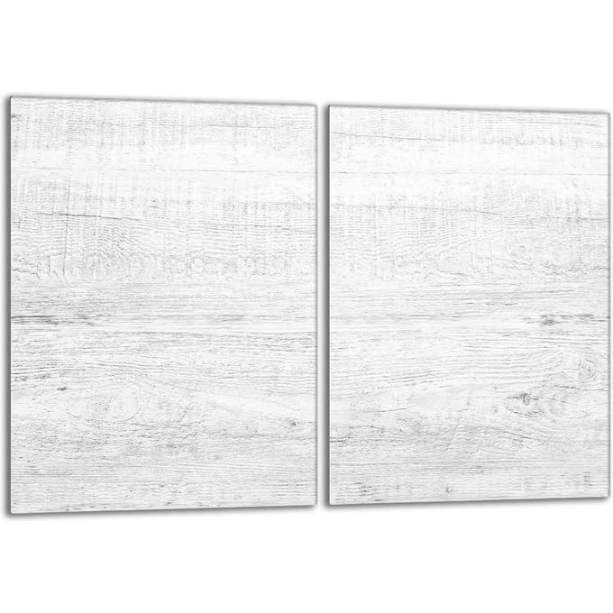 TMK ArtDeko - Beschermplaat - Glas - 40x52cm - Houtprint