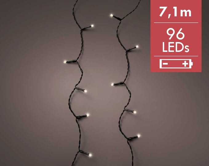 Kerstverlichting batterij LED Durawise Strings 7,1M - 96 lampjes