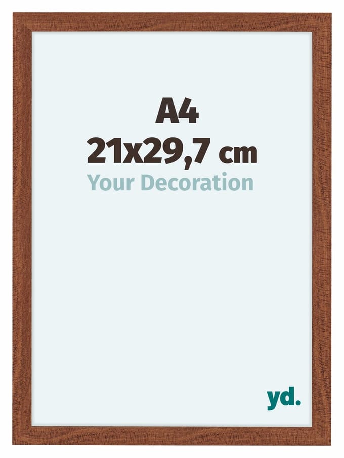 Your Decoration - Fotolijst A4 21x 29,7 cm - MDF - Walnoot - Como