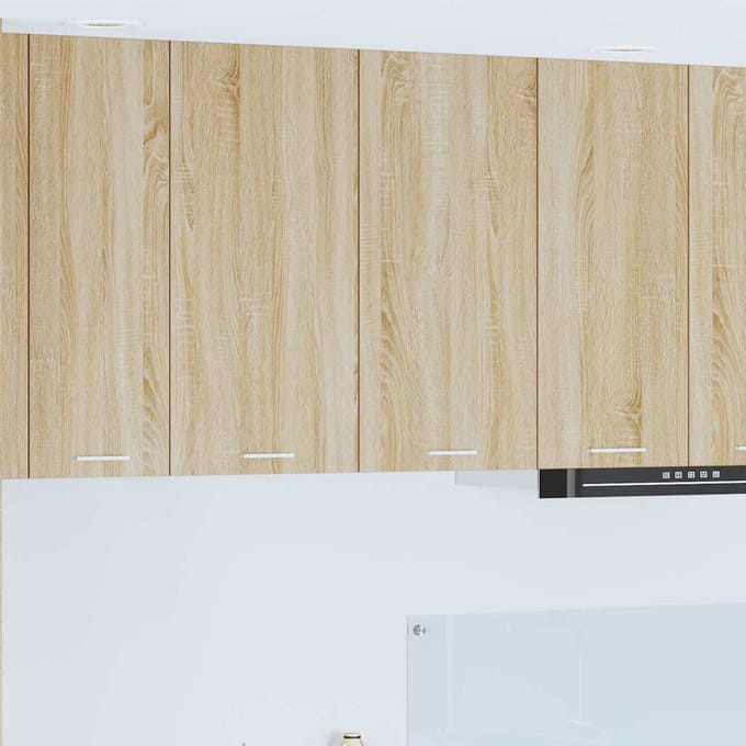 vidaXL - Hangkast - Sonoma - Eiken - 80 - x - 31 - x - 80 - cm - Bewerkt - hout