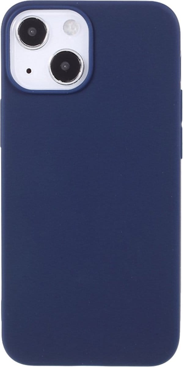 Peachy Slim TPU hoesje geschikt voor iPhone 13 mini - blauw
