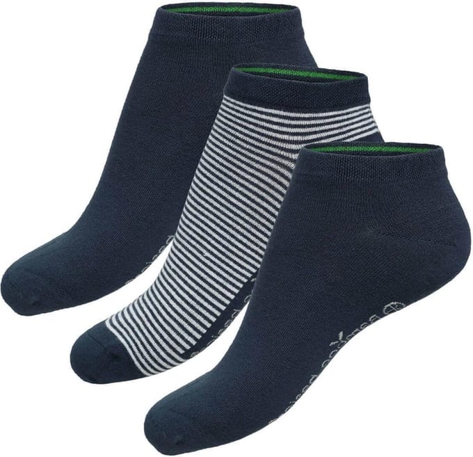Bamboo Basics Sneakersokken Dani - 3-pack - Maat 41-46 - Bamboe Navy Sokken - Onzichtbare Sokken