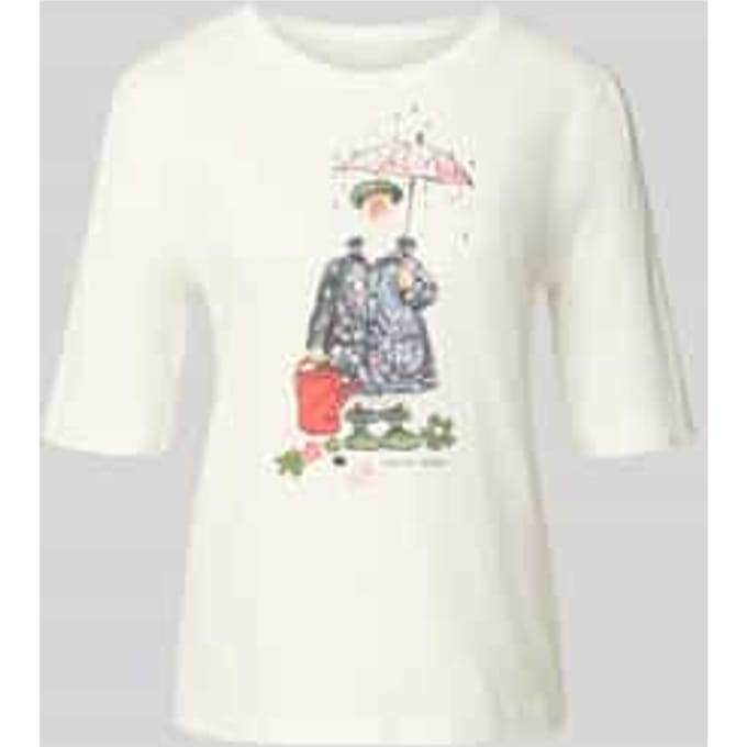 Regular fit t-shirt van puur katoen