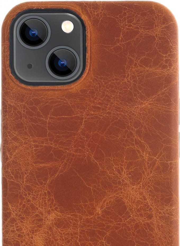 Minim Apple iPhone 13 Hoesje Back Cover Hoesje Cognac