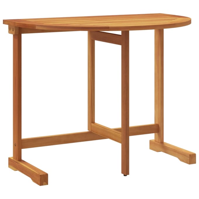 vidaXL - Balkontafel - inklapbaar - 90x60x72 - cm - massief - acaciahout