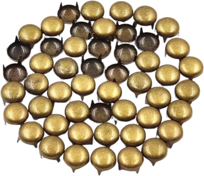 80 Kleding stud- Spike-Rond-Brons- 10 mm - Charme Bijoux