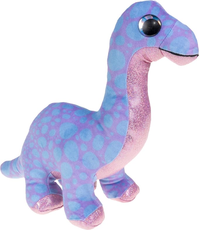 Lumo Stars knuffel dinosaurus Brontosaur 24cm pluche speelgoed.