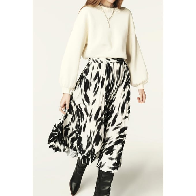 BA&SH Jupe Alicia Carbone Maat: 40 | Midi Rokken Outlet | Dames | Zwart