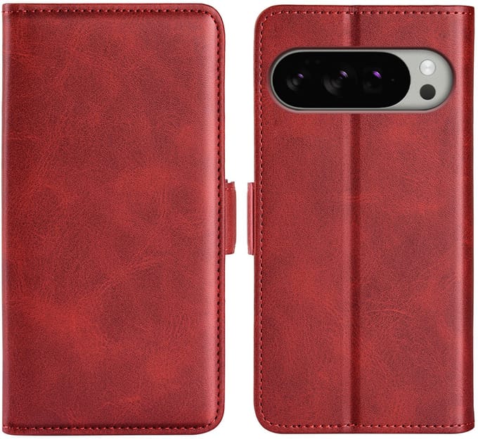 MobyDefend Hoesje - Geschikt voor Google Pixel 10 Pro XL - Luxe Wallet Book Case (Sluiting Zijkant) - Rood
