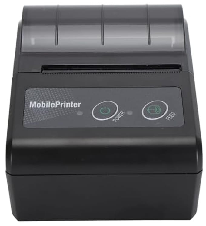 Bluetooth Bonprinter - Mini Printer - Mobiel Printen - Energiezuinig Ontwerp - 57.5mm Papier - Zwart