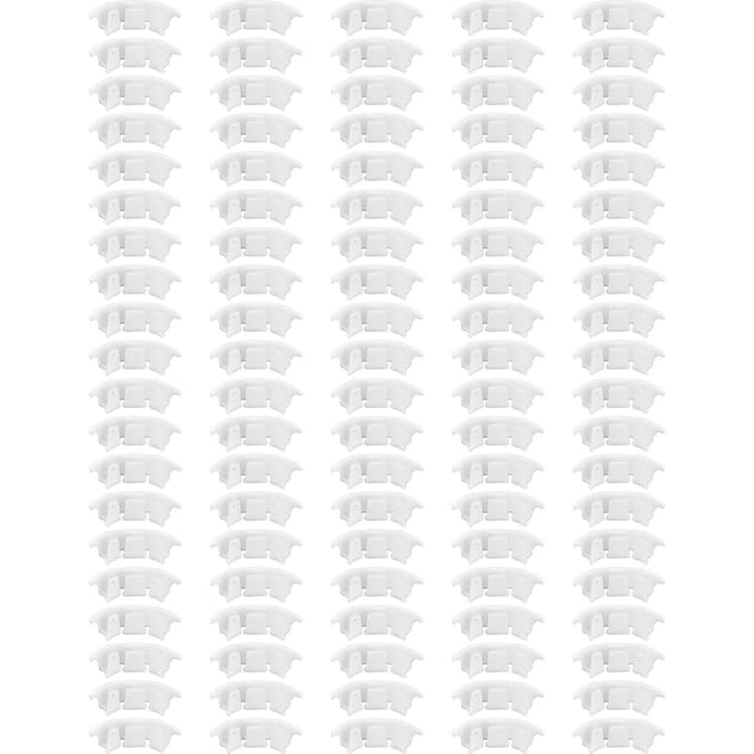 100 Stuks Plantensteunclips Duurzaam Plastic Omhoog Groeiende Wijnstok Bevestiging Brede Toepassing Tomaat Clips white