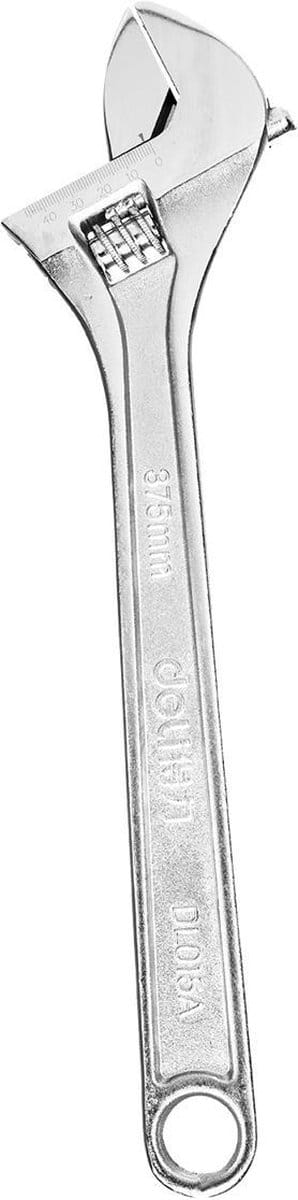 Verstelbare steeksleutel 15" Deli Tools EDL015A (zilver)