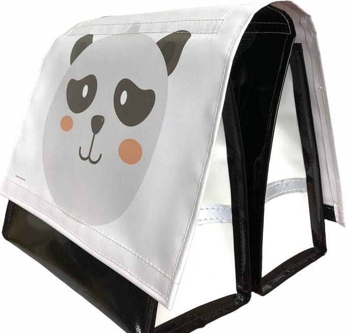 Dubbele kinderfietstas PANDA S