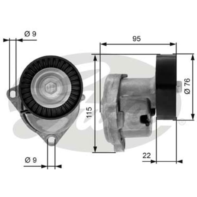 Spanpoelie, V-riem GATES T38448