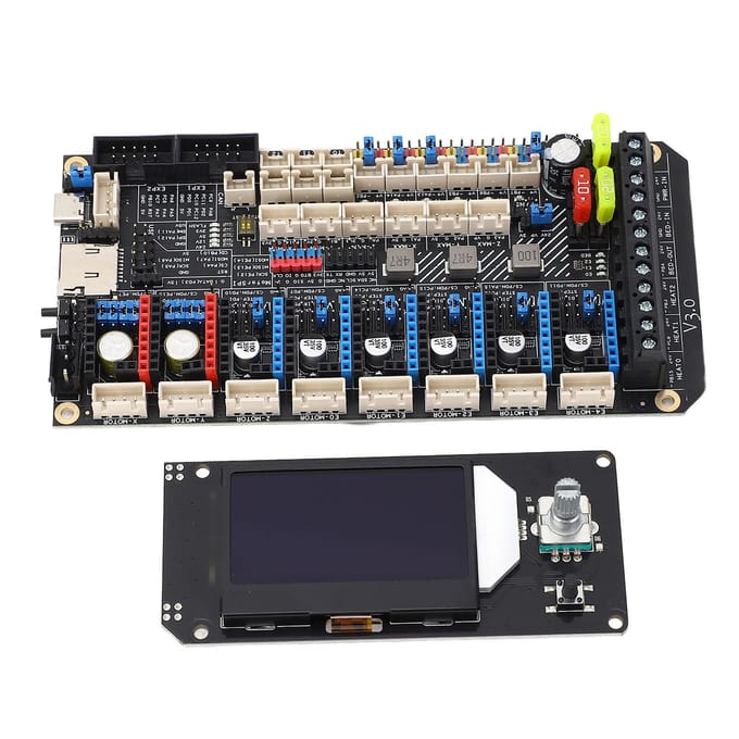 3D-printer Moederbord voor Spider V3.0 8 TMC Drivers 8 PWM Ventilatoren Uart SPI 3D-printer Onderdeel Set voor VORON 2.4 Switchwire 8 gray