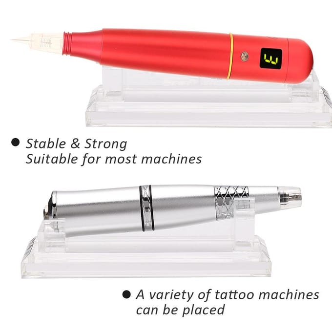 Support de machine à tatouer en acrylique, présentoir, support de repos, organisateur white