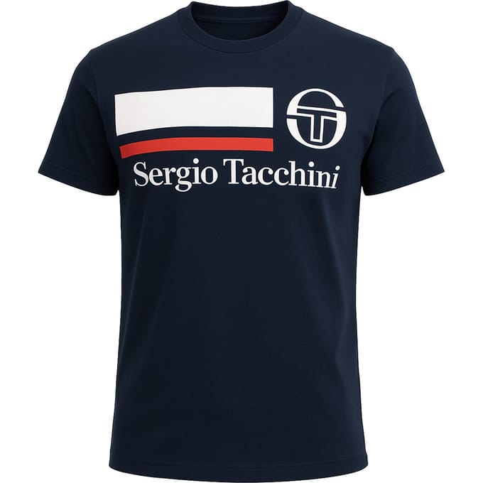 Sergio Tacchini Falcade Heren Donkerblauw T-Shirt