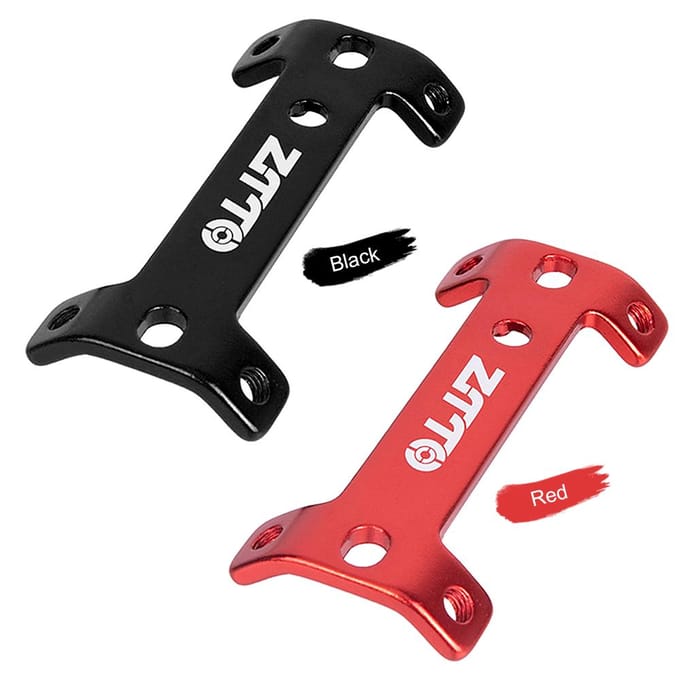 Aluminiumlegering Dubbelkoppige Fiets Bidonhouder Verlengstuk Mountainbike Waterfles Kooi Bevestiging zwart