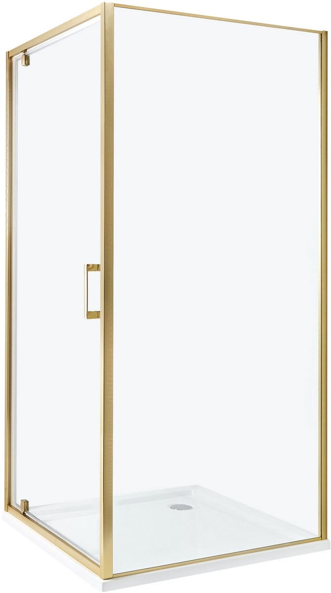 DARLI - Douchecabine - Goud - 90 x 90 x 185 cm - Veiligheidsglas