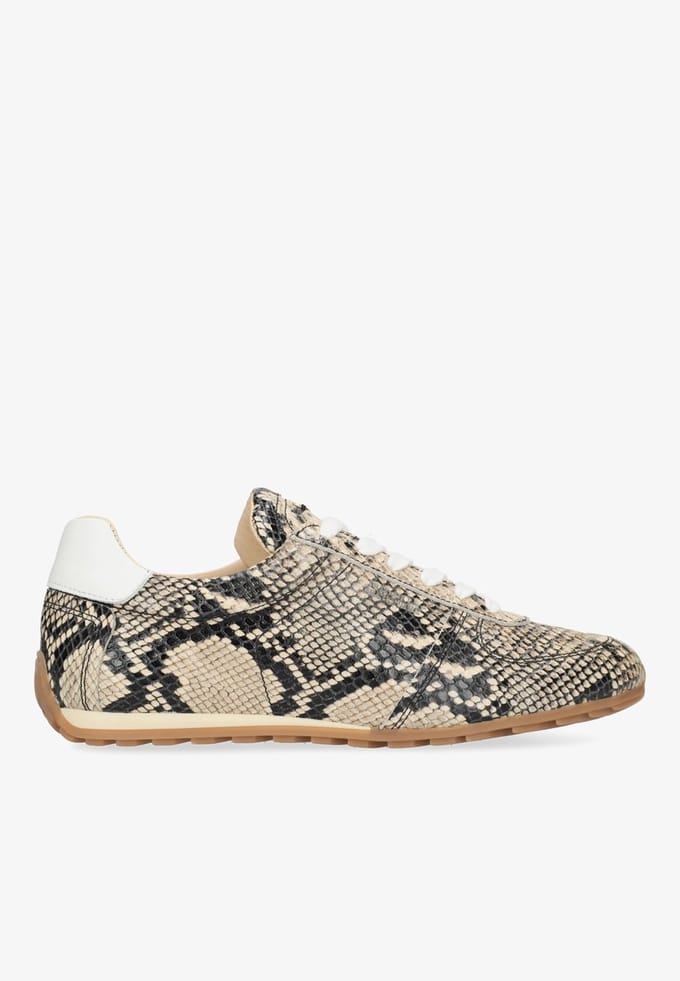 Fred De La Bretoniere - Uta Base Sneaker Snake Beige - Maat 38