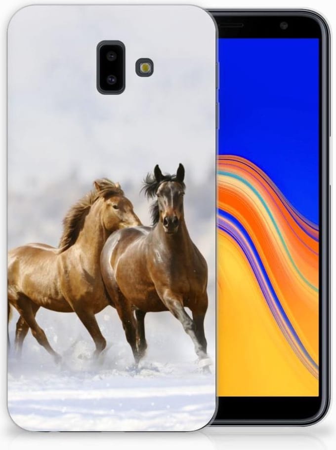 Samsung Galaxy J6 Plus (2018) TPU Hoesje Paarden