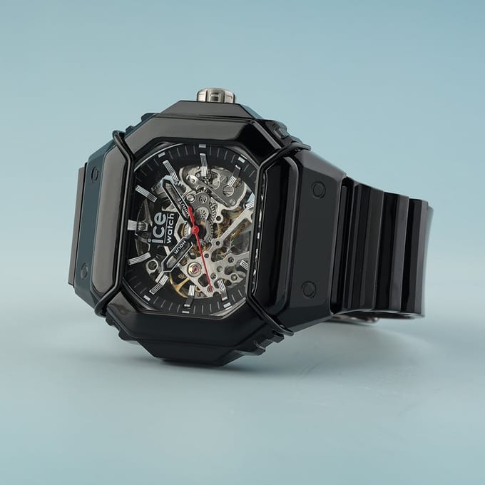 Ice Watch BEWATCH 2 - Black skeleton 025686 Horloge - Siliconen - Zwart - Ø 48 mm