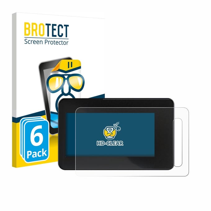 BROTECT - Screenprotector voor Shimano Steps SC-EN600 - Folie Beschermfolie transparant 6 Stuks