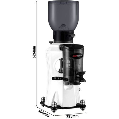 GGM Gastro Kaffeemühle - 2kg - 45dB - Mit Dosierer - Weiß Wit
